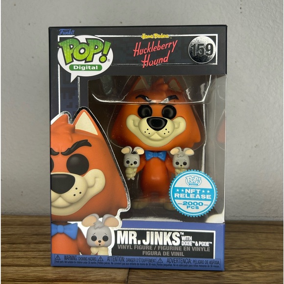 (SOLD on Whatnot!!!)Mr Jinks with Dixie and Pixie NFT (2,000 Piece) Digital Pop! - Picture 2 of 7